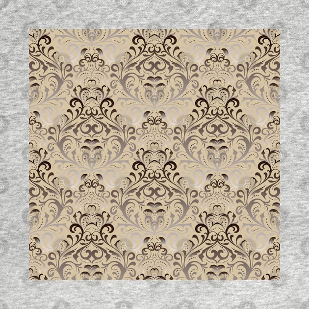 Rich golden baroque pattern by IrinaGuArt